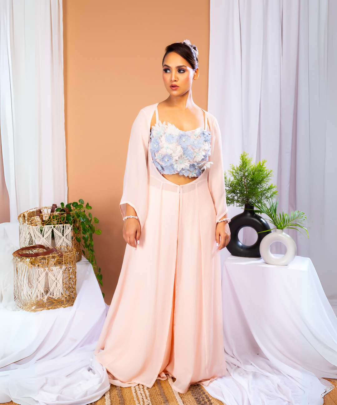 Ethereal Blush cape set